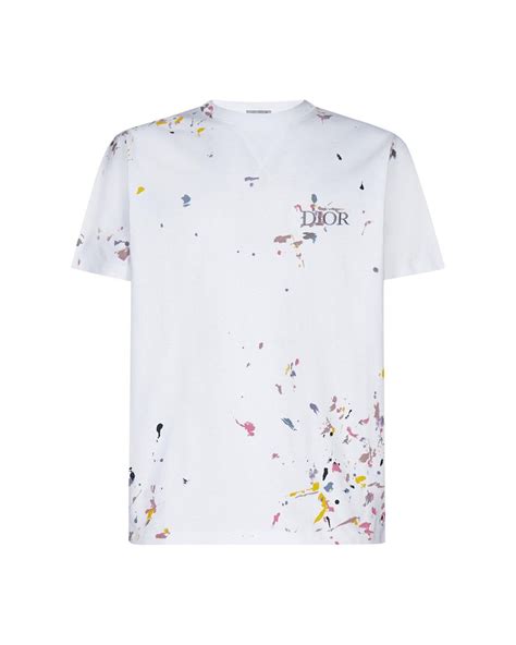 dior paint tee|dior men shirts.